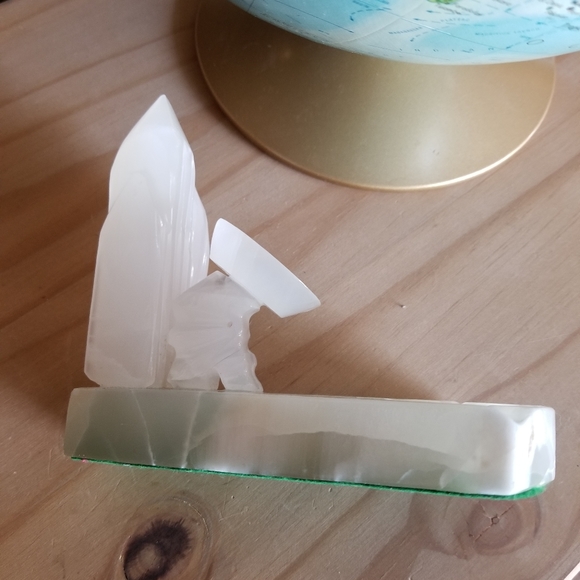 Vintage onyx Mexican Siesta man hand carved ashtray - Picture 6 of 10